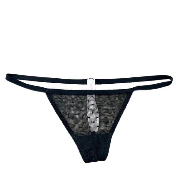 Victoria's Secret RARE Hard to find Sheer Mesh Thong Panty One Size fits all - Picture 7 of 8